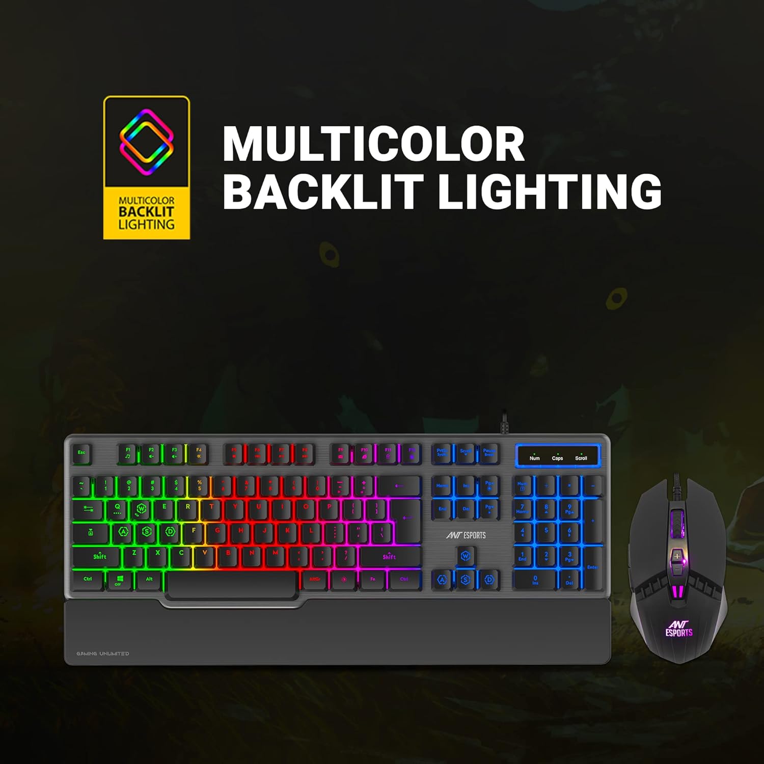 Ant Esports KM540 Wired Gaming Backlit Keyboard and Mouse Combo