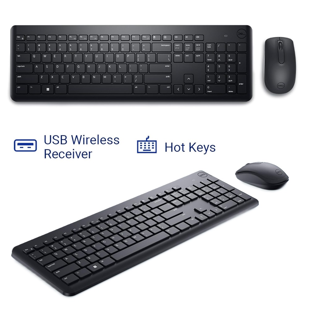 Dell KM3322W Wireless Keyboard and Mouse Combo