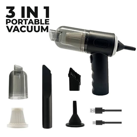 3-in-1 Vacuum Cleaner USB Rechargeable Wireless Handheld Mini Vaccum-Cleaners