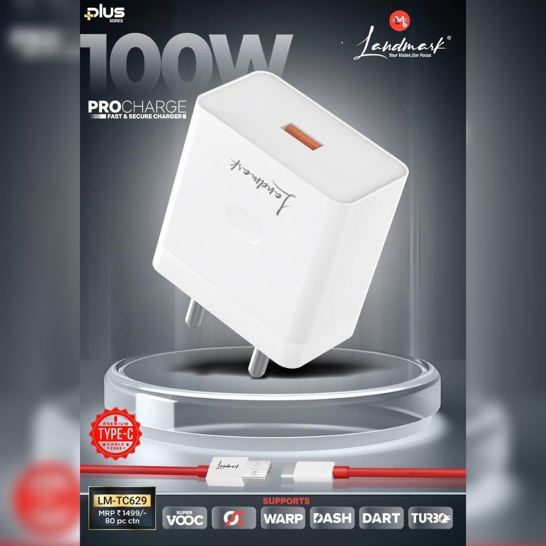 Landmark 100W Fast Charger | Dash / Warp / VOOC / SuperVOOC / Turbo Charge Supported