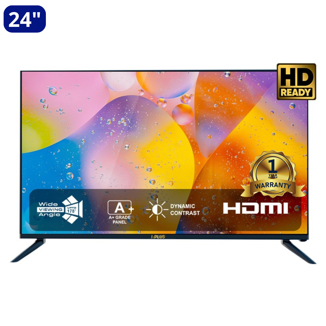 i-Plus 24-Inch HD LED TV – Sleek Design, Clear Picture, Great Value
