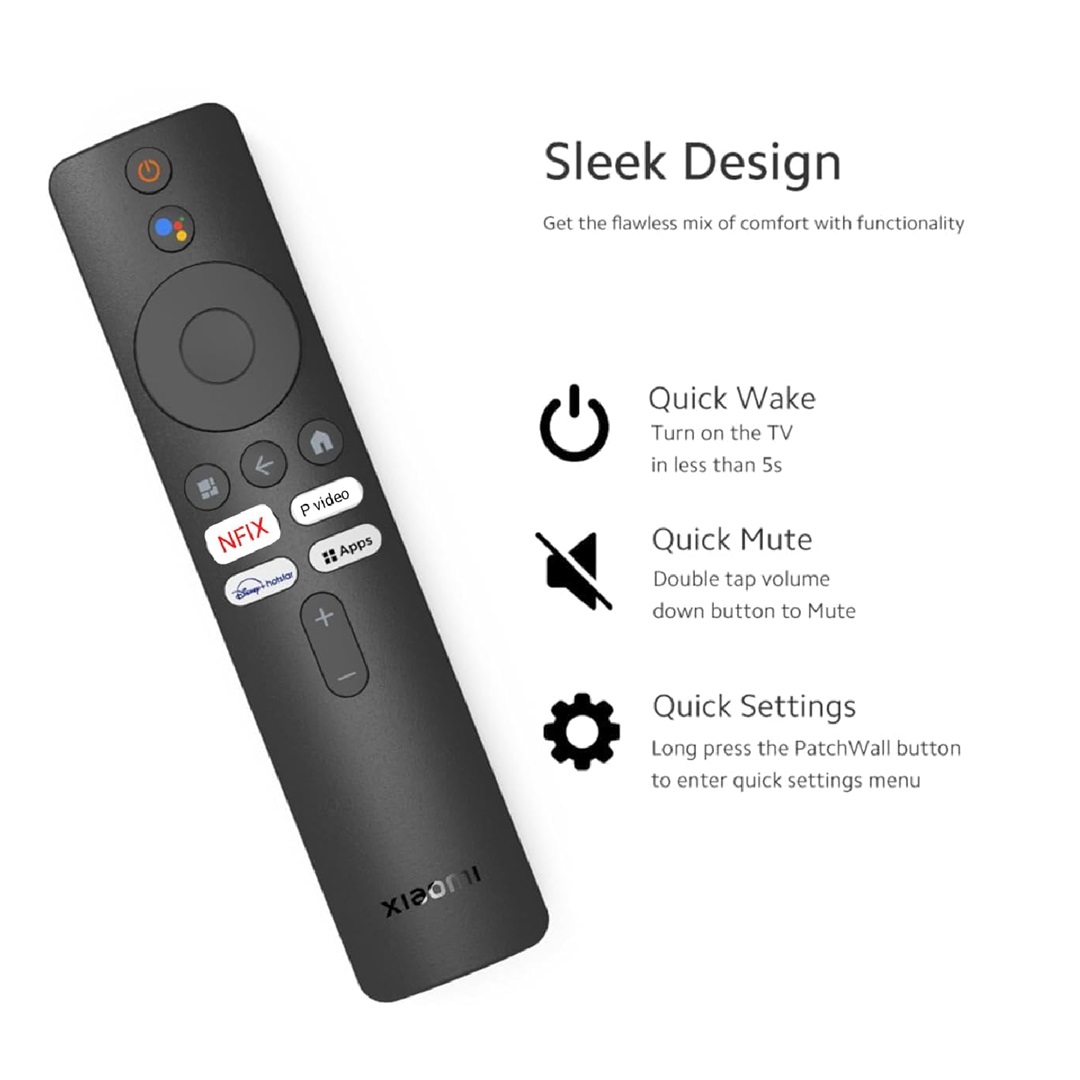 Xiaomi Mi Smart Android TV Voice Remote with OTT Shortcut Keys | Netflix, Prime Video & HotstarSmart Android TV Voice Remote with OTT Shortcut Keys | Netflix, Prime Video & Hotstar
