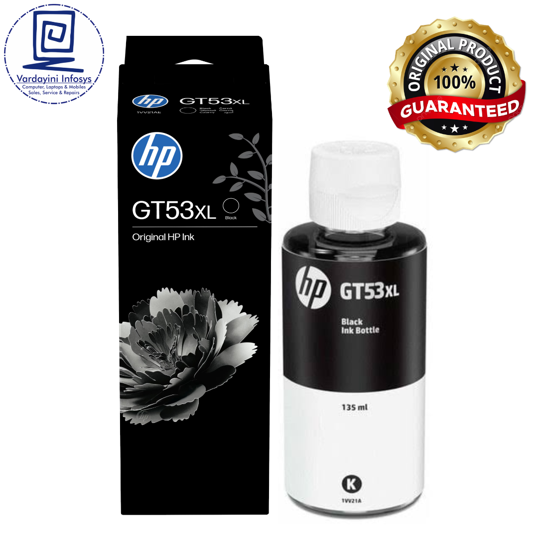 Original HP GT53XL Black Original Ink Bottle (135ml)